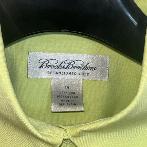 Brooks Brothers Light Green Button-Down Blouse (Size 14) - Picture 4 of 4